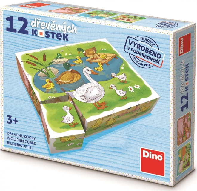 Cubi puzzle Dino fattoria