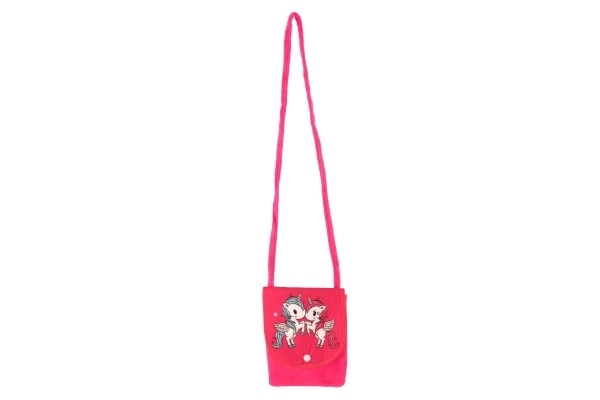 Borsa unicorno in tessuto/plush
