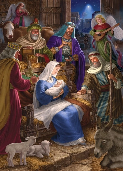 Puzzle familiare notte santa 350 pezzi