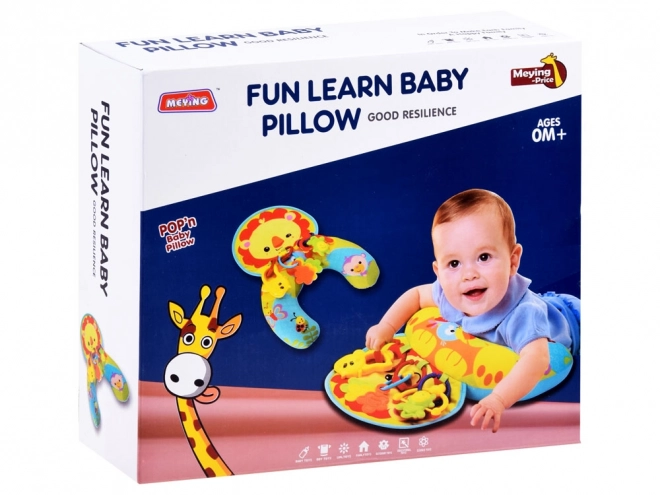 Cuscino stabilizzatore per bambino con giochi colorati – Volpe