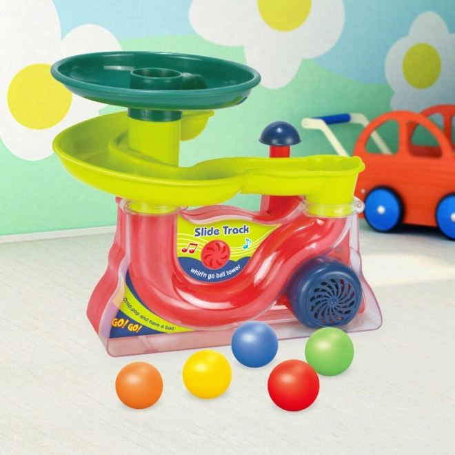 Fontanella musicale colorata per palline