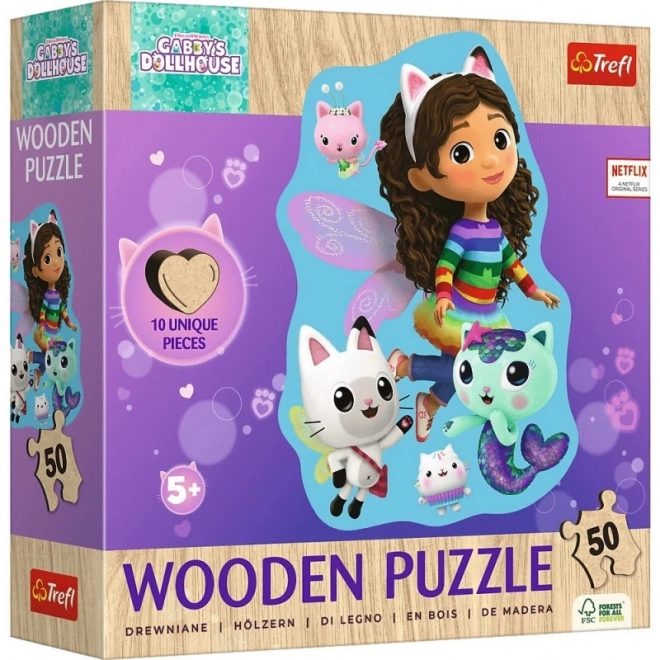 Puzzle di legno 50 pezzi Happy Gabby Gabi