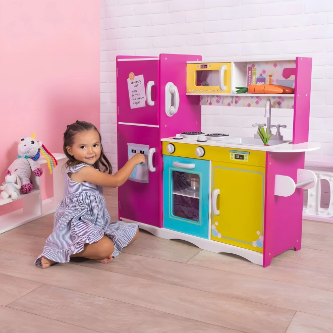 Grande Cucina Giocattolo in Legno per Bambini di ECOTOYS