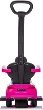 Spingi e cammina con pulsante Mercedes-Benz 3 in 1 rosa