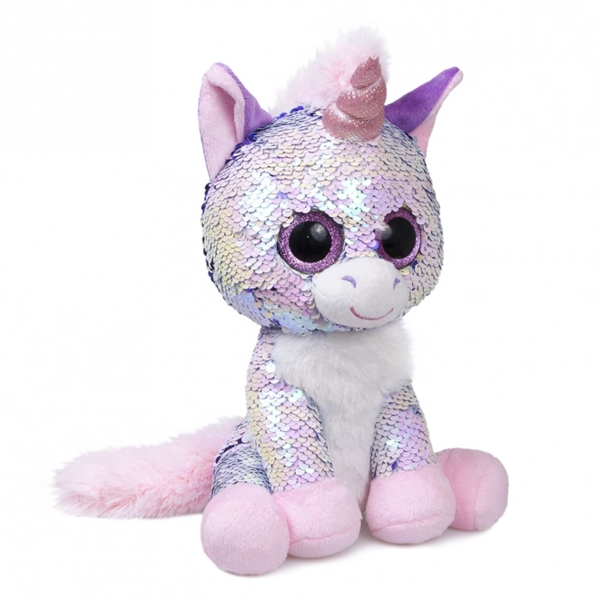 Unicorno peluche con paillettes 26 cm