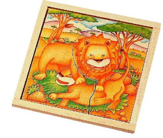 Puzzle di legno Leoni Safari