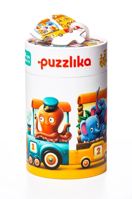 Giocattolo educativo treno puzzle Puzzlika