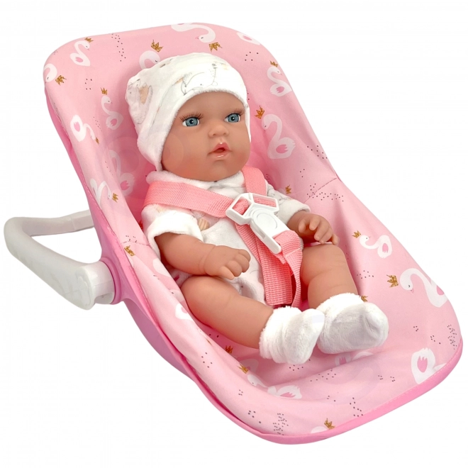 Set bambola neonata 30,5 cm con portabebé rosa