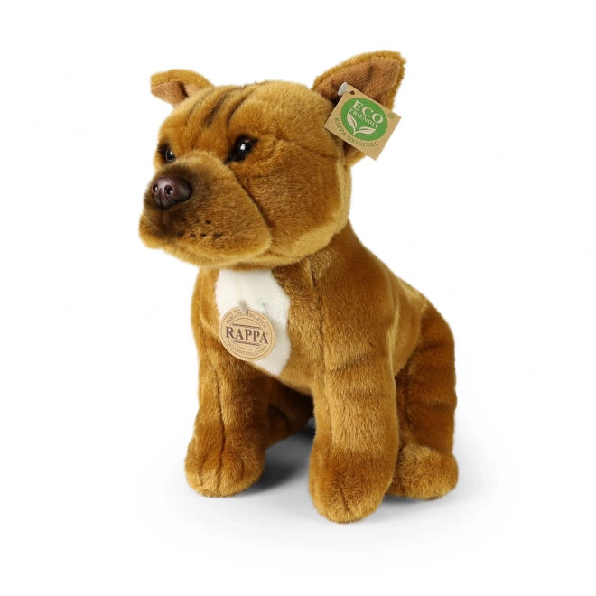 Cane Peluche Staffordshire Bull Terrier Marrone Seduto 30 cm Eco-Friendly