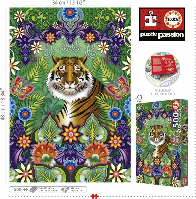 Puzzle Tigre del Bengala 500 pezzi