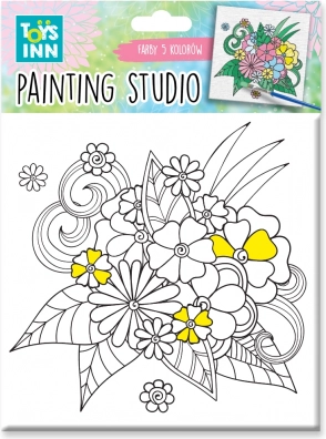 Set pittura canvas piccolo Flowers di Toys Inn