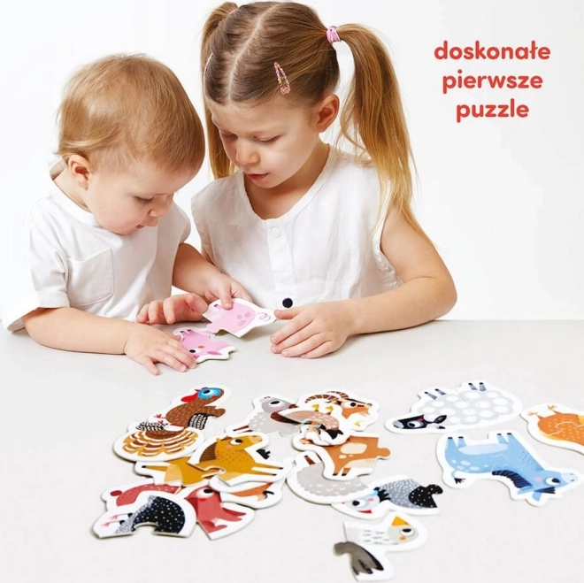 Puzzle abbinabili - Animali della fattoria