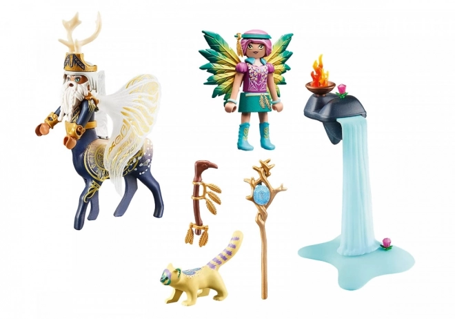 Set di figure PLAYMOBIL Ayuma con Abjatus e Knight Fairy Hildi