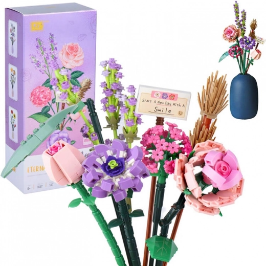 Set di costruzione creativo Bouquet di fiori colorati 547 pezzi ZA5347