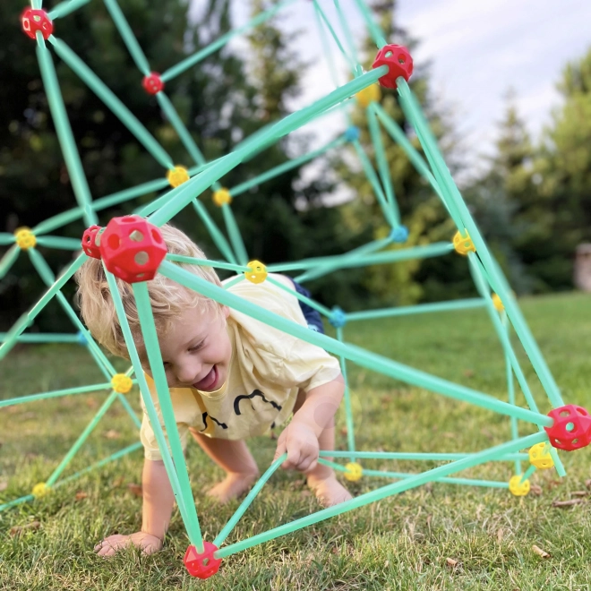 WOOPIE Grandi mattoncini da costruzione set tenda Cannucce Tubetti 128 pezzi