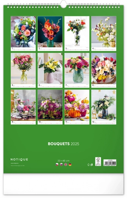 Calendario da parete Bouquet 2025