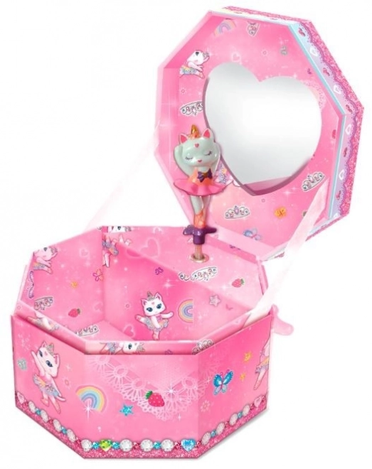 Carillon ottagonale Pecoware - Gatto ballerina