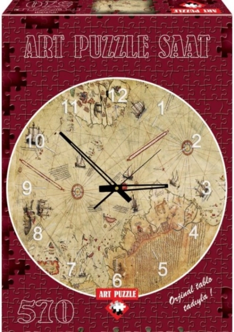 Puzzle orologio mappa del Capitano Reise 570 pezzi