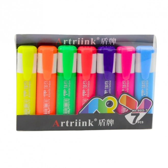 Set di evidenziatori neon 7 pezzi