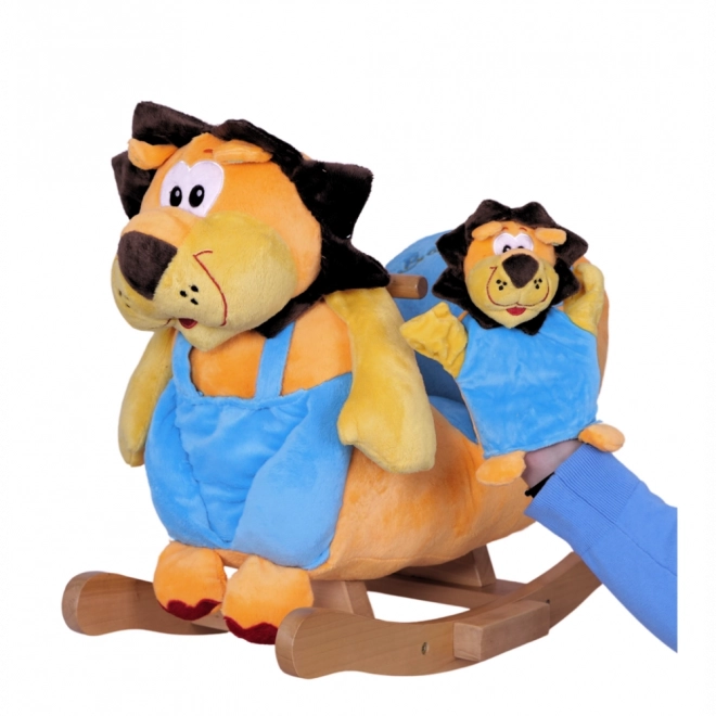 RCsale leone a dondolo con il cucciolo di leone