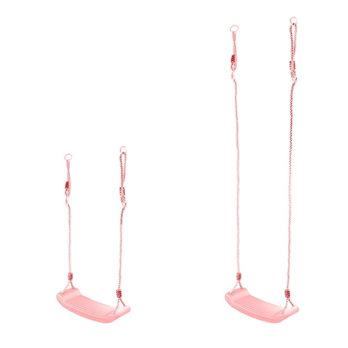 Altalena per bambini su corda rosa