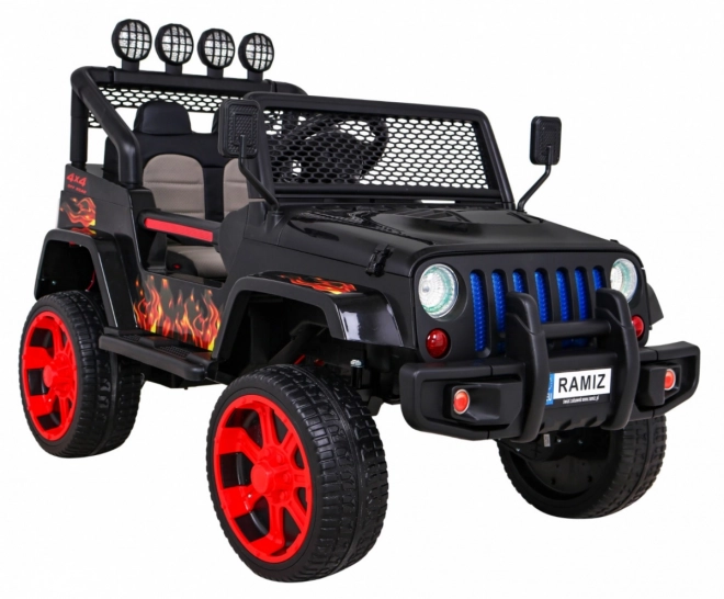 Auto fuoristrada Raptor Drifter Flames + Telecomando + Trazione 4x4 + Spazio di stivaggio + Partenza lenta + MP3 LED