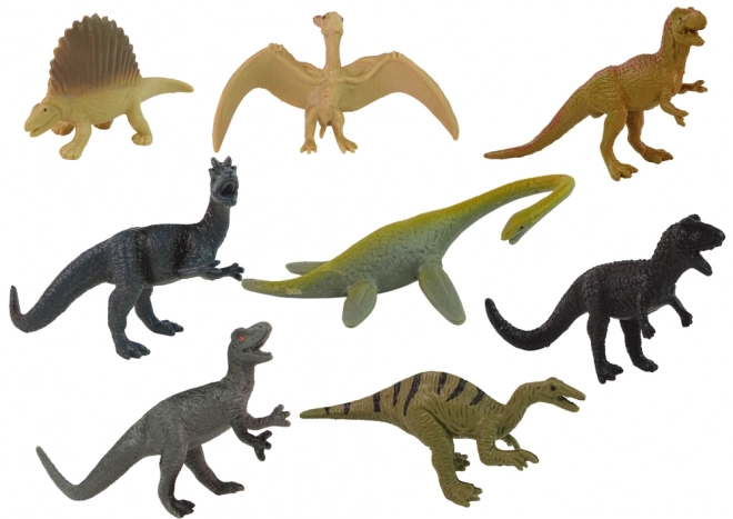 Set figure dinosauri in tubo con accessori