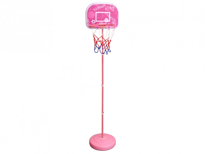 Canestro da basket per bambini da giardino rosa