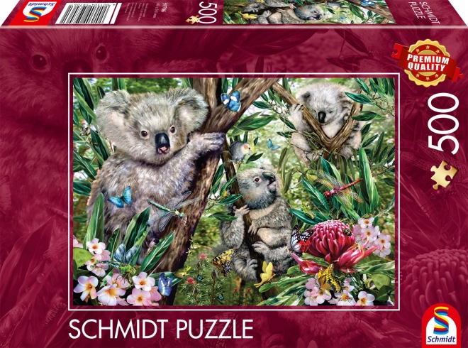 Puzzle Schmidt famiglia di Koala 500 pezzi