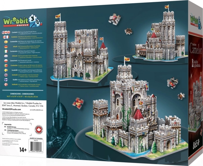 Castello di Camelot Puzzle 3D da 865 Pezzi