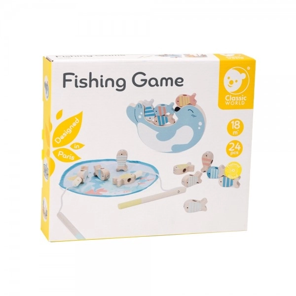 Gioco di Pesca in Legno 24 Pezzi