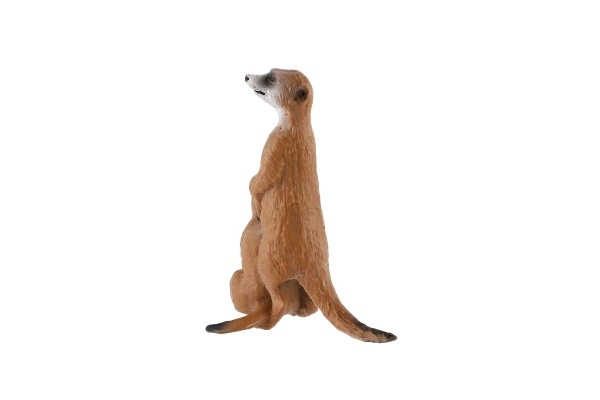 Figura decorativa Suricata con cucciolo - plastica, marrone chiaro, 8cm