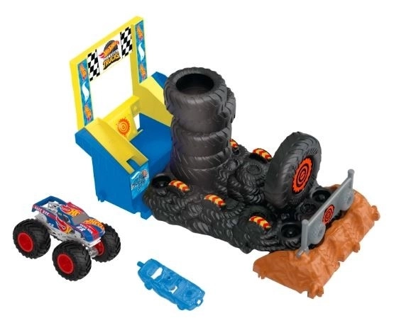 Torre Di Pneumatici Hot Wheels Monster Trucks Arena Smashers