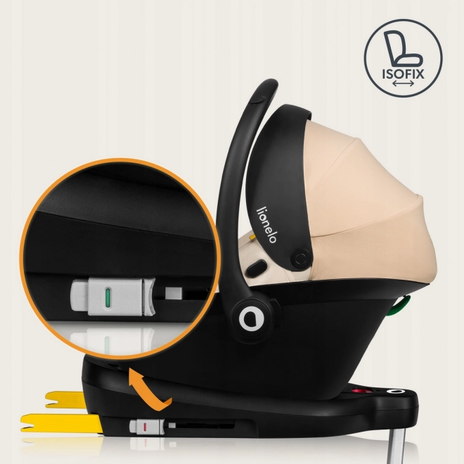 Lionelo seggiolino auto Astrid i-Size 40-87 cm, sabbia beige