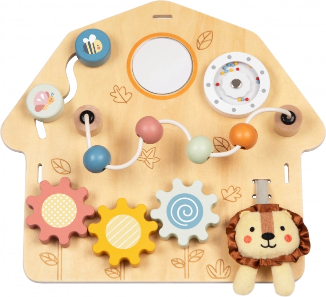 Tooky Toy Grande Tabellone in Legno Manipolativo Casa - Centro Attività