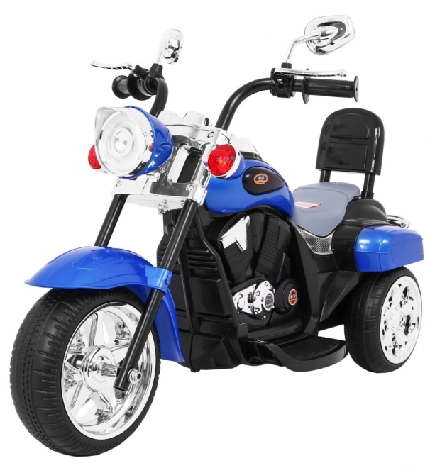 Motocicletta Chopper NightBike bianca – blu