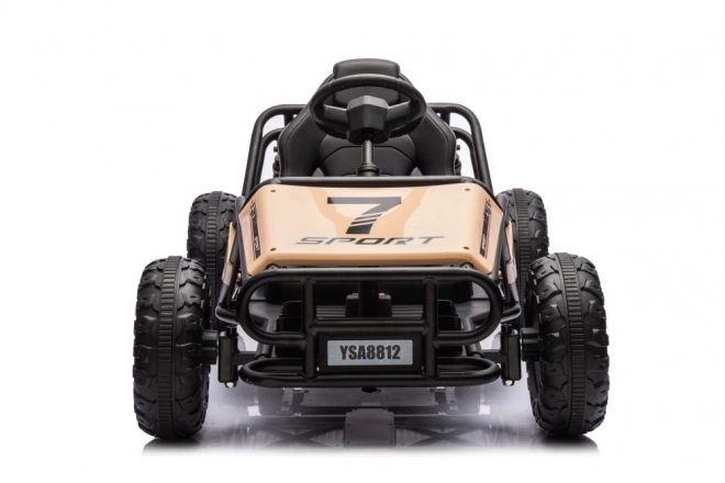 Auto elettrico per bambini buggy Khaki 24V