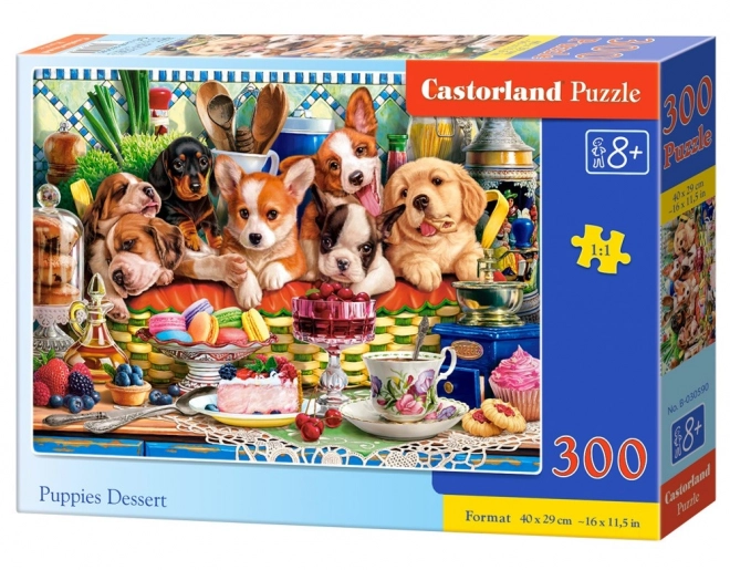 Puzzle Cuccioli Con Dessert