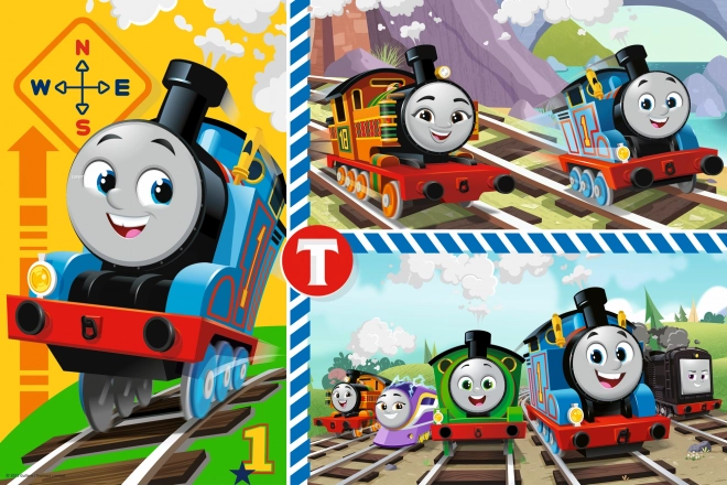 Puzzle gigante reversibile Trenino Thomas