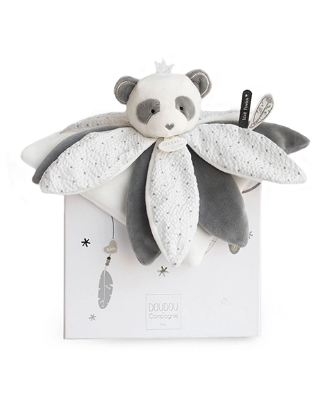 Doudou set regalo con panda di peluche 26 cm