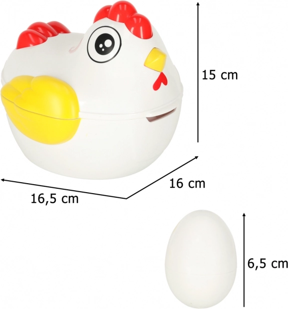 Puzzle educativo Gallina con smistatore di forme delle uova