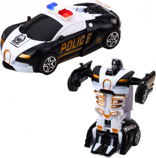 Auto Robot 2v1 Auto della Polizia Sportiva