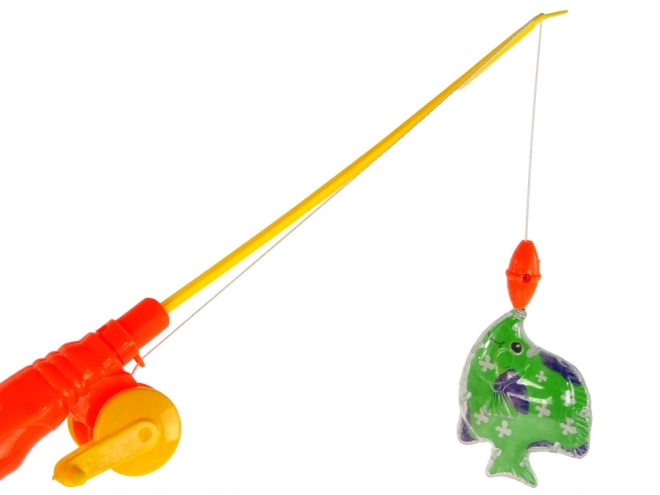 Gioco di abilità per bambini pesca delle rane con canna 4 pezzi