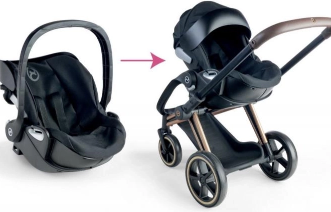 Passeggino per bambole Cybex 3 in 1 nero