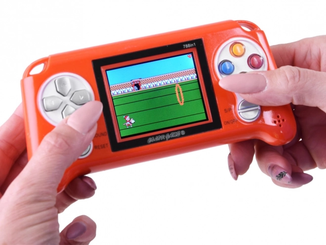 console portatile con 70 giochi – arancione