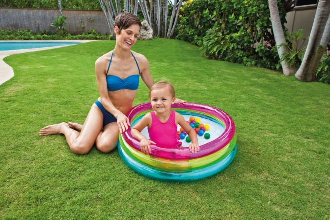 Piscina gonfiabile per bambini 3 sezioni