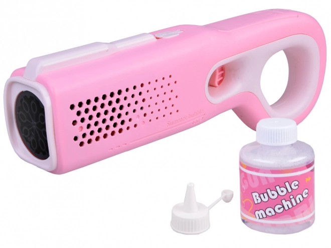 Pistola sparabolle di sapone rosa