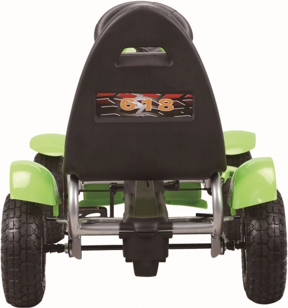 Gokart a pedali verde