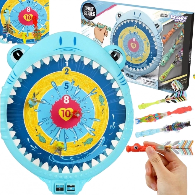gioco magnetico da freccette squalo allegro