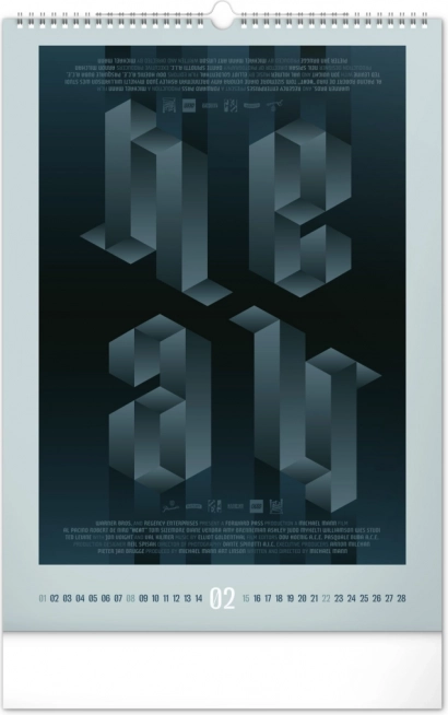 Calendario da parete Locandine di film alternativi 2026
